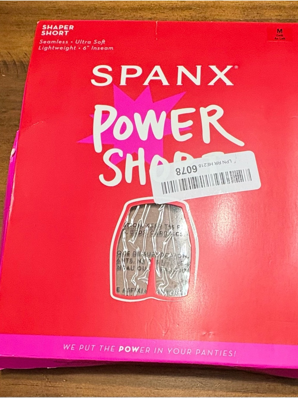 NWT M SPANX Power Short Shaper Shorts in Cafe Au Lait